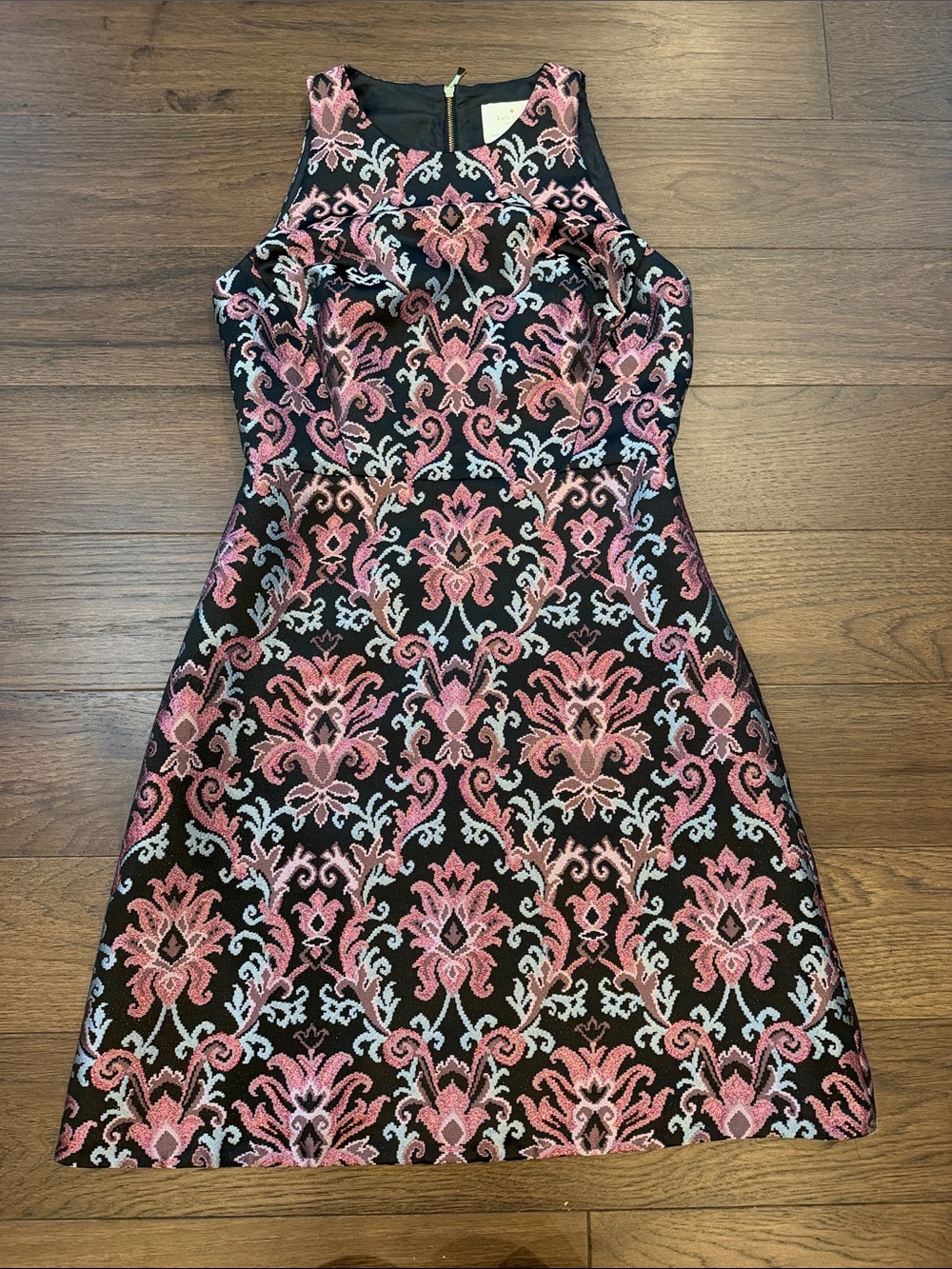 NWT kate spade Mini Dress Tapestry Jacquard Fit-and-Flare Women’s 2 - C69-020